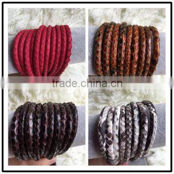 Genuine Ostrich Leather High End 100% Real Ostrich Skin Leather Cord for DIY Bracelet photo-5