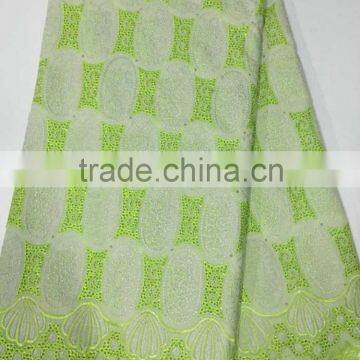 China suppliers supply african cord embroidery cotton lace fabric