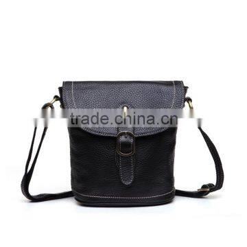 2016 Alibaba wholesale leather women shoulder bag high quality messenger bag simple design unique bag taobao