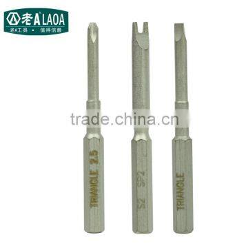 S2 Alloy Steel Precise Screwdriver Bit 4mm Triangle Y Type2.5mm Screwdriver Bit Quality Choice photo-5