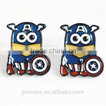 Cartoon Despicable Me Earrings Piercing Ear Stud Batman SpiderMan Iron Man photo-4