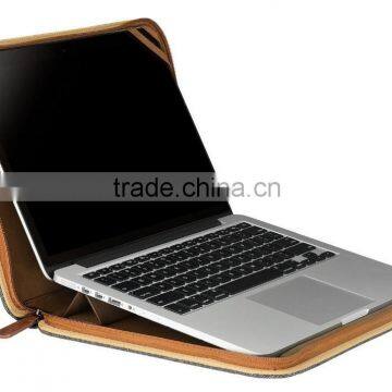 Zipper case for MacBook stand,Tweed type laptop sleeve 13" for Macbook Air,Pro