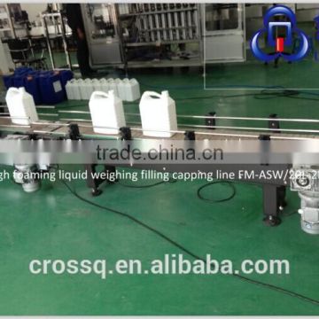 Solvents Full Automatic Weighing Filling Capping Line