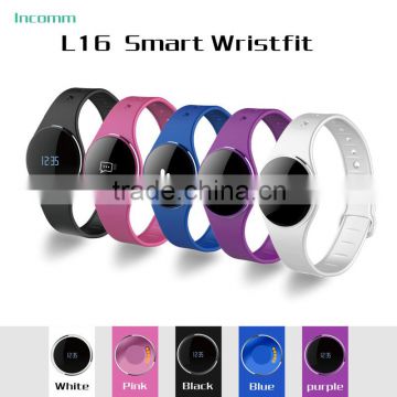 Newest Swimming Touch Screen Muticolor Fashion Bracelet L16 Silicon Buetooth Smart Watch