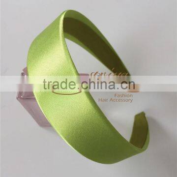 Lime green fascinator hat headband,3.5cm satin headband,fashion hair accessory