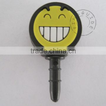 2015 best selling products phone anti dust plug with emoji smile face made in china alibaba supplier