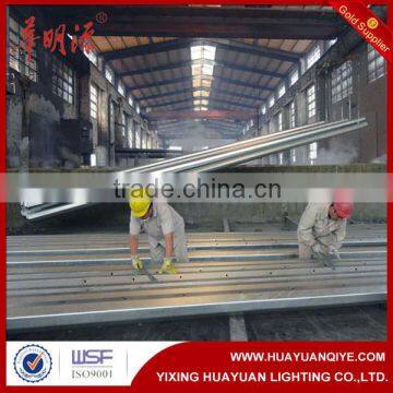 10m galvanized steel electric power poles