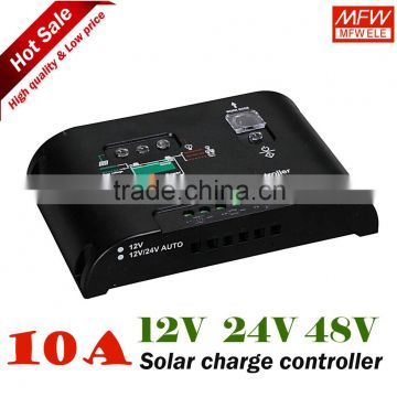 manufacture solar regulator 10A 12V 24V PWM solar controller for street light