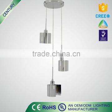 Home decor chrome lighting pendant light fixtures with E14