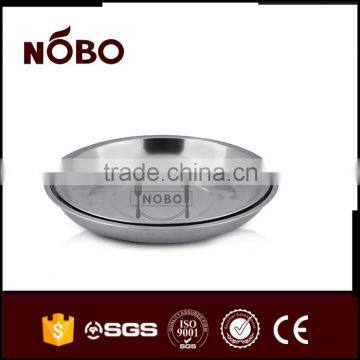 Round Plate ,stainless Steel Serving Tray for Snacks and Desserts photo-5