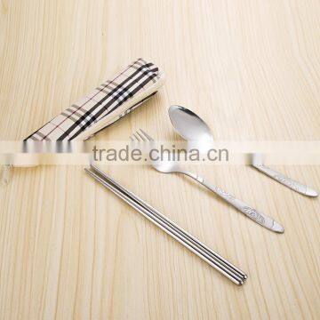 Chopstick spoon fork stainless steel with mirror polishing and low price