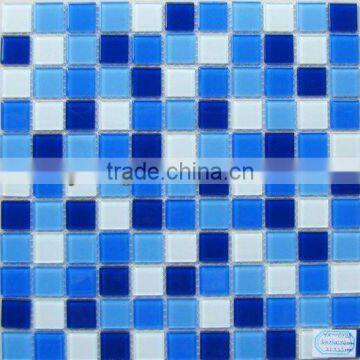 CT28 blue crystal glass mosaic tiles mediterranean types of tiles for bathroom