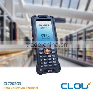 Android rfid 13.56mhz long range reader with 1D/2D barcode scanner