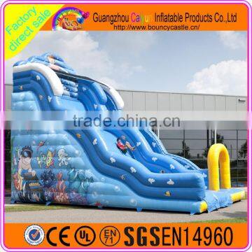 Professional Double Stitching Giant Inflatable Ocean world Slide For Sale