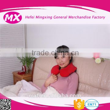 warm and cool Massage U shape Neck Pillow filled with flax seed and lavender Massage U shape Neck Pillow for beautify