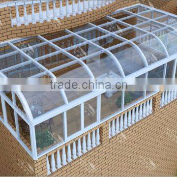 Suppliers of direct selling aluminum double-layer glass houses/garden sun rooms/greenhouse