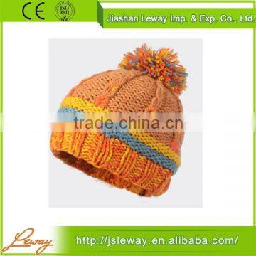 Cheap Custom High Quality Girls Fashion Knitting Beanie Hat photo-2