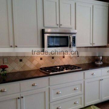 discontinued white color wood finished american oak kitchen cabinets