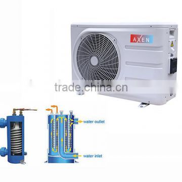 Air source heat pump pool heating and cooling