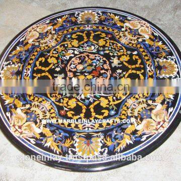 Round Pietra Dura Marble Table Top