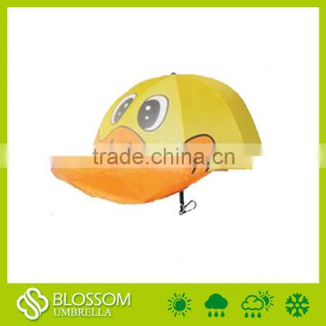 Yellow umbrella,print umbrella,duck handle umbrella