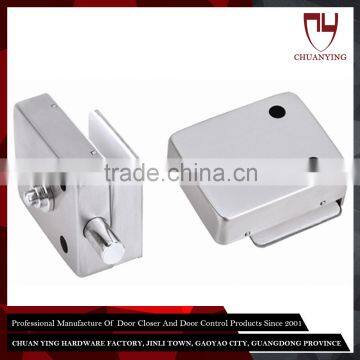 China Manufacturer Commercial Glass Door Lock At The Bottom