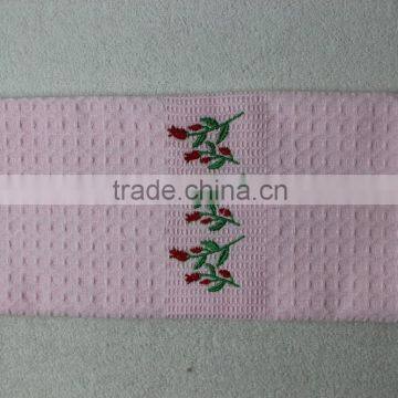 Hot Selling Product 2016 Waffle Weave Promotional Beautiful Embroidered Tea Towels photo-4
