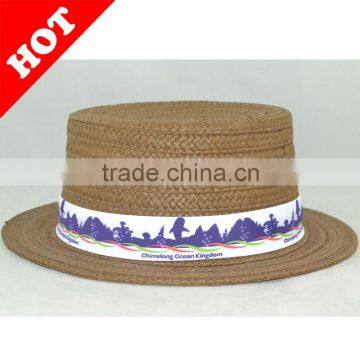 Men's paper straw hat;panama straw hat