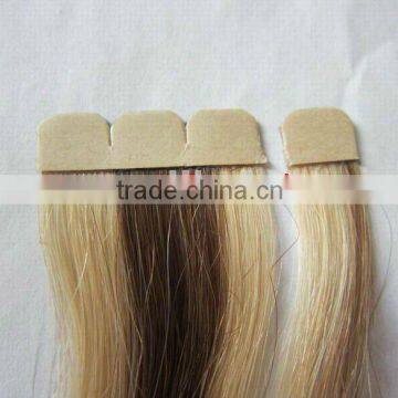 New using Double Tape Hair Extension,tape hair used with machine weft together