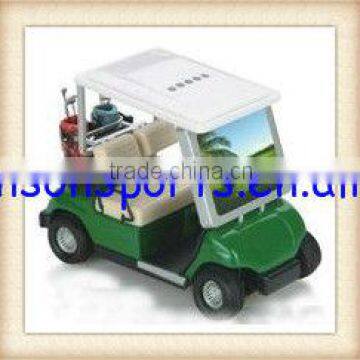 desktop golf gift golf cart clock with date temperature digital photo frame