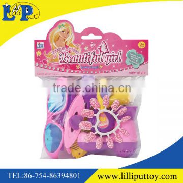 Plastic makeup toy pink accessories toy set for girls