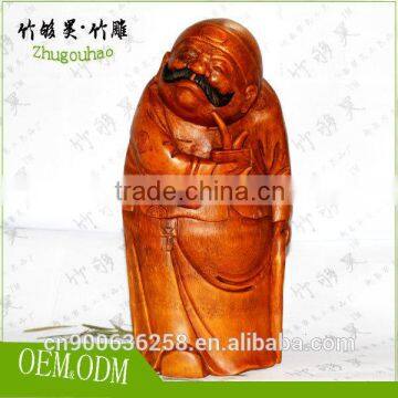 Factory price direct selling 100% bamboo material root carving