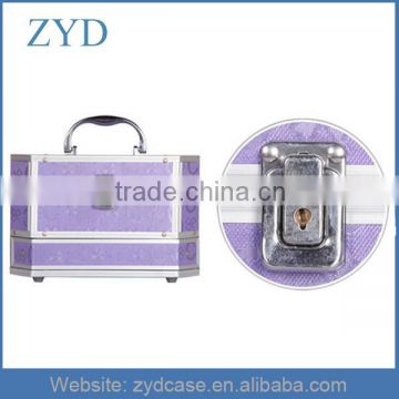 Portable Small Purple Aluminum Travel Jewelry Case ZYD-HZ91206