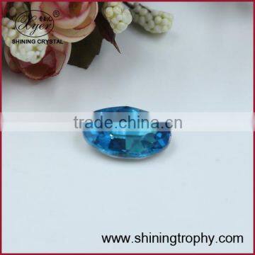 Fashionable sapphire design crystal accessory bead for decoration