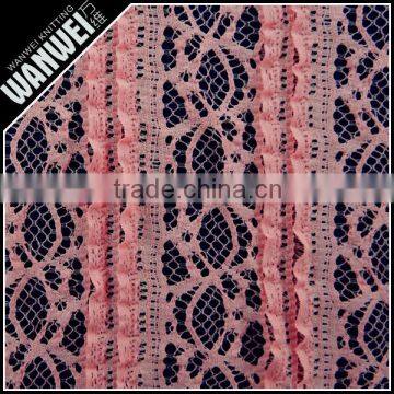 red color or any color maded elastane bovine style venetian fabrics trend lace in knitting