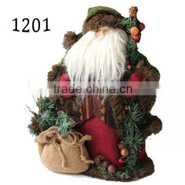 Handmade Plush Santa Claus Christmas gift 12 inch santa claus dolls