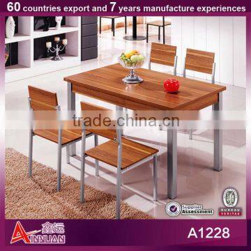 A1228 factory direct sales MDF wood trestle table