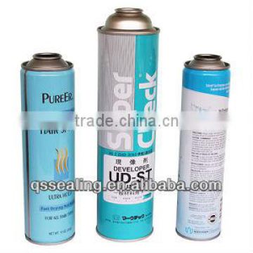 colorful aerosol tin cans