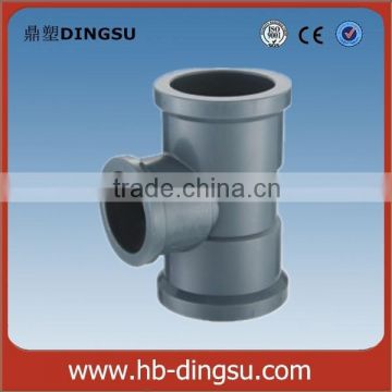 4" upvc NBR 5648 high quality pipe fittings - pvc tee