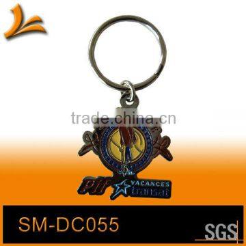 SM-DK013 Metal antique plating ring letter key Chain