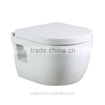 one piece Gravity flushing Round P-trap Wall Hung Toilet With Built-in Cistern                        
                                                Quality Choice