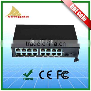 Gigabit 16 ports+1 fiber Gigabit Optical Fiber Ethernet Switch