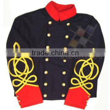 ACW Double Breasted Shell Jacket With Red Cuffs & Collar