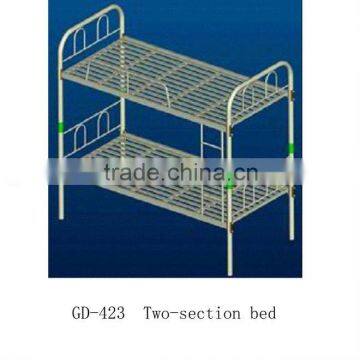 steel tube two-section bed