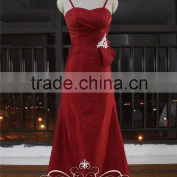 Real Works Wine Red Evening Dresses China With Detachable Cape 2015 photo-4