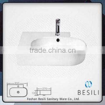 China manufacture ceramic wall hung basin E8029L