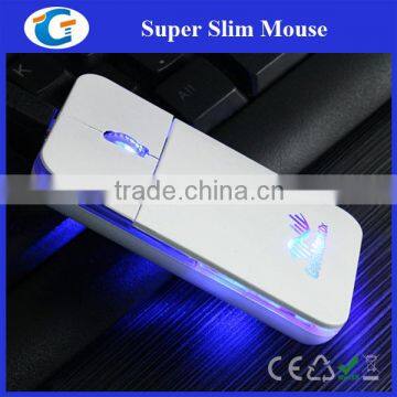 pocket size computer hardware mouse wired with led logo