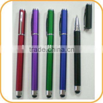 2012 new desing 2 in 1 universal touch screen stylus ball pen for mobile phone