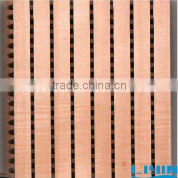 Wooden grooved acoustic panel 15mm thickness for decorative wall