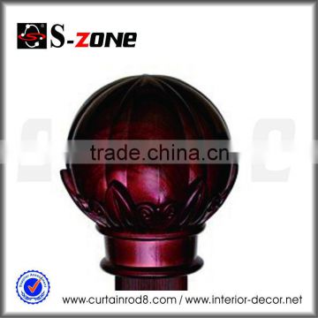 Hot sale plastic curtain rod finials in red color